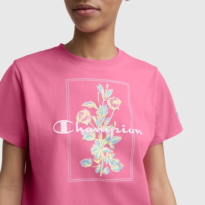 T-shirt com estampado «Painted Bouquet», C Logo