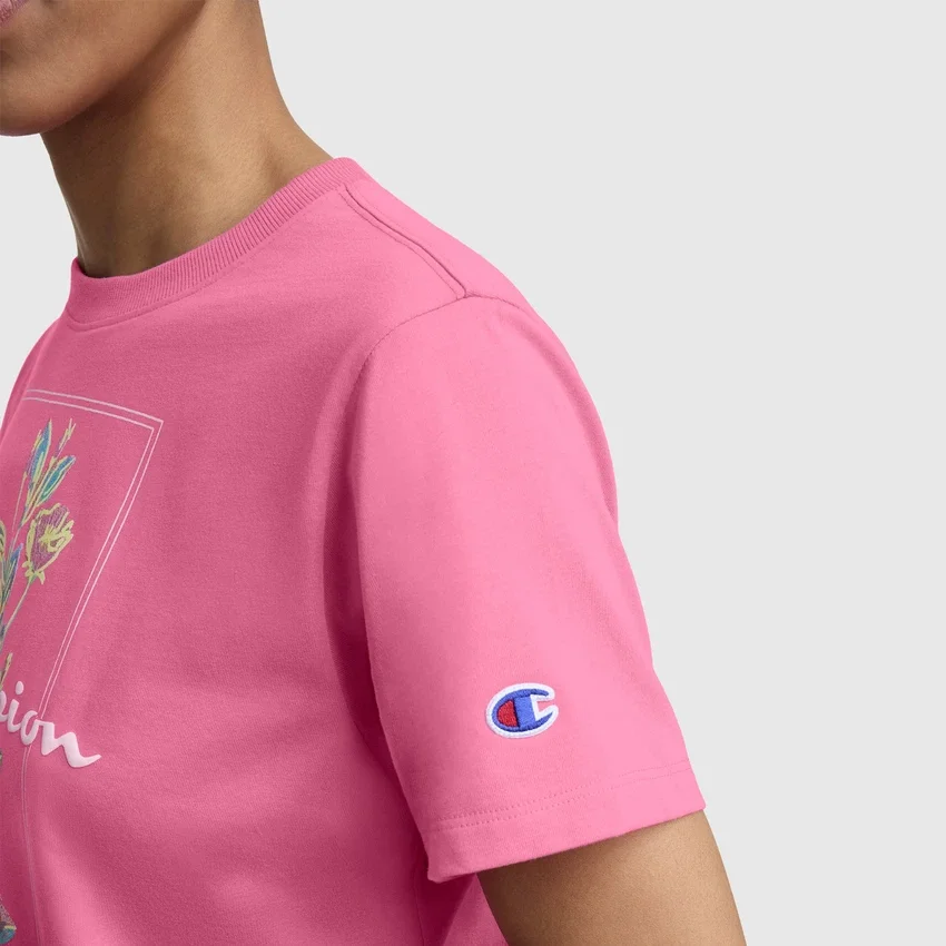T-shirt com estampado «Painted Bouquet», C Logo
