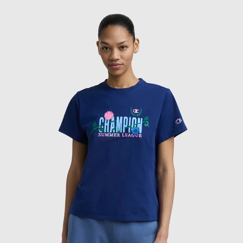 T-shirt com estampado Summer League, C Logo
