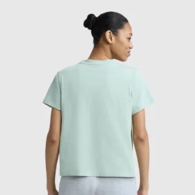 T-shirt com grafismo «C» em malha floral, C Logo