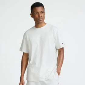 T-shirt com grafismo clássico, Script Logo em letra cursiva tonal