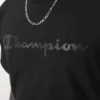 T-shirt com grafismo clássico, Script Logo em letra cursiva tonal