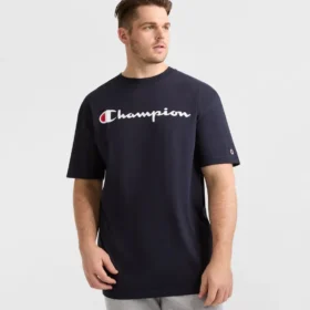 T-shirt com grafismo clássico, Script Logo – Tamanhos grandes e altos
