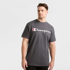 T-shirt com grafismo clássico, Script Logo – Tamanhos grandes e altos