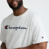 T-shirt com grafismo clássico, Script Logo – Tamanhos grandes e altos