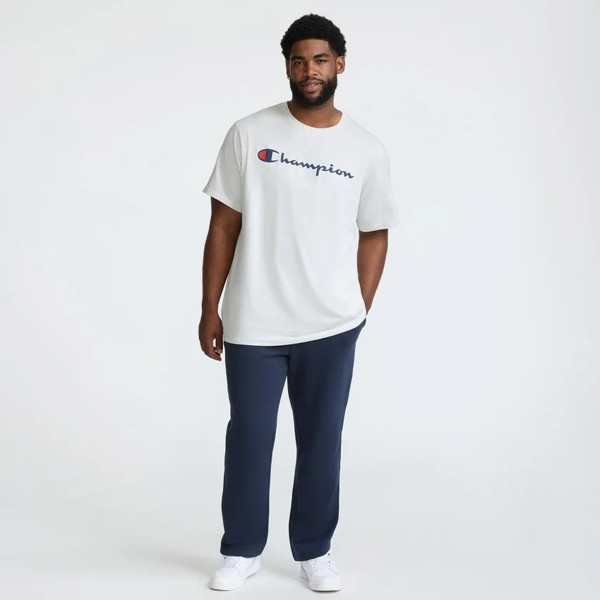 T-shirt com grafismo clássico, Script Logo – Tamanhos grandes e altos