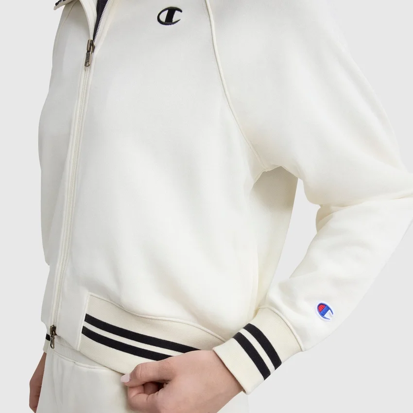 Top Pitcher com gola alta e fecho completo, C Logo