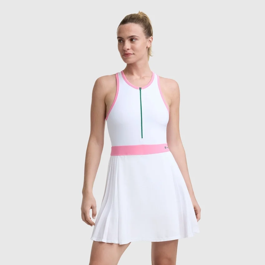 Vestido de ténis Match Point, Script Logo bordado